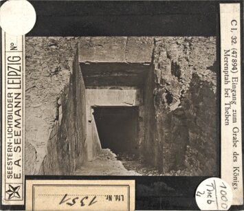 Vorschaubild Eingang zum Grab des Königs Merenptah bei Theben (Serie C I, 32) Diasammlung